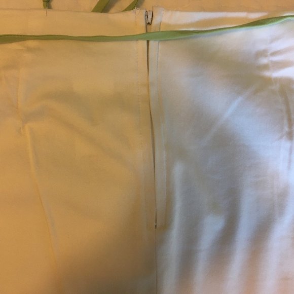 Heart & Soul Cotton White Green Skirt Applique Flowers Leaves Embroidered Size 5 - Picture 5 of 12